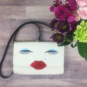Clutch/Bag/Purse Lips Crossbody Luv Betsey Johnson